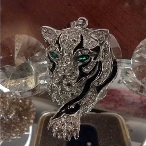 White Tiger 925 silver pendant